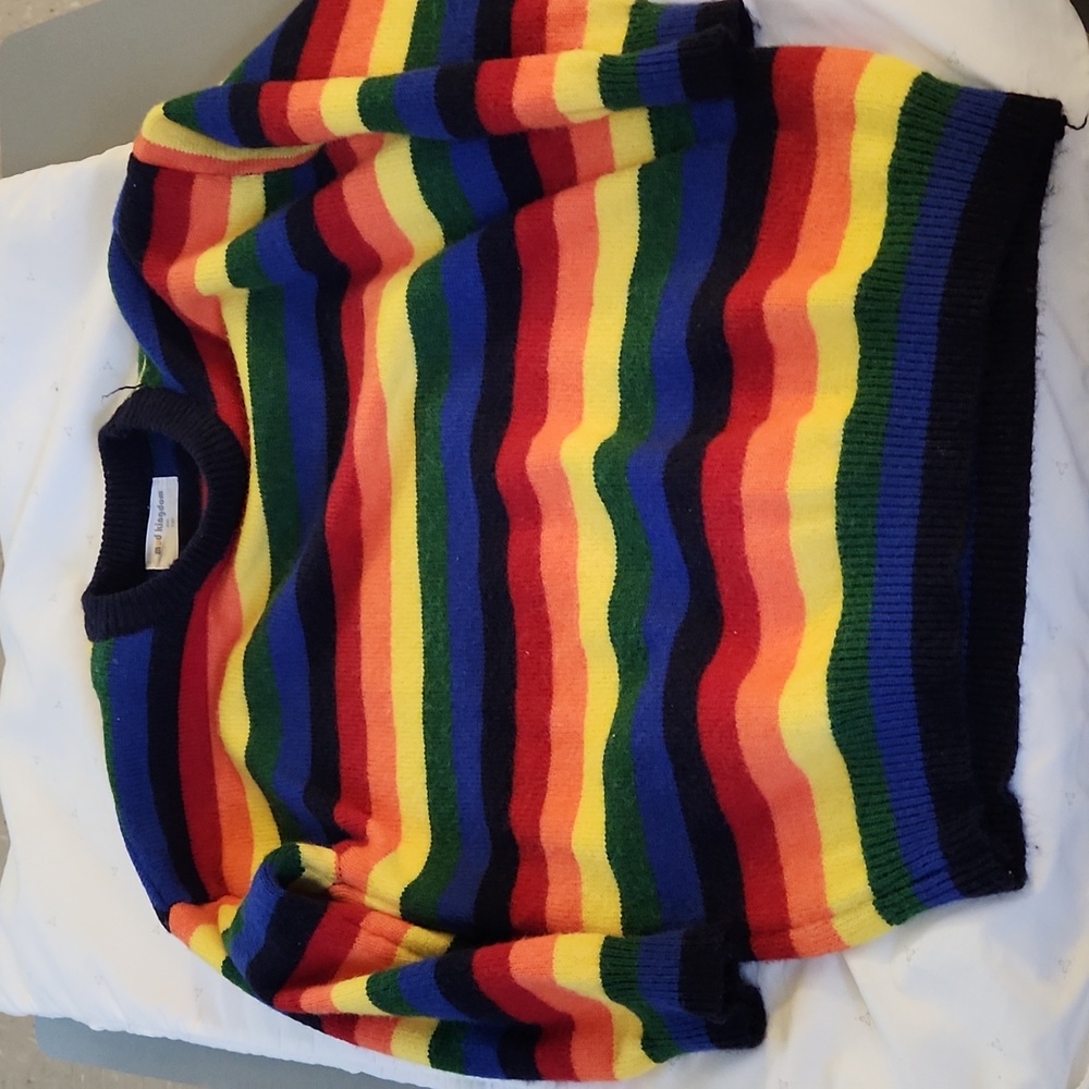 Mud kingdom 130=6y-7yr rainbow stripes